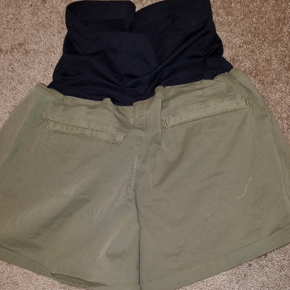 maternity a:glow shorts olive green size 16/18 - Picture 7 of 8
